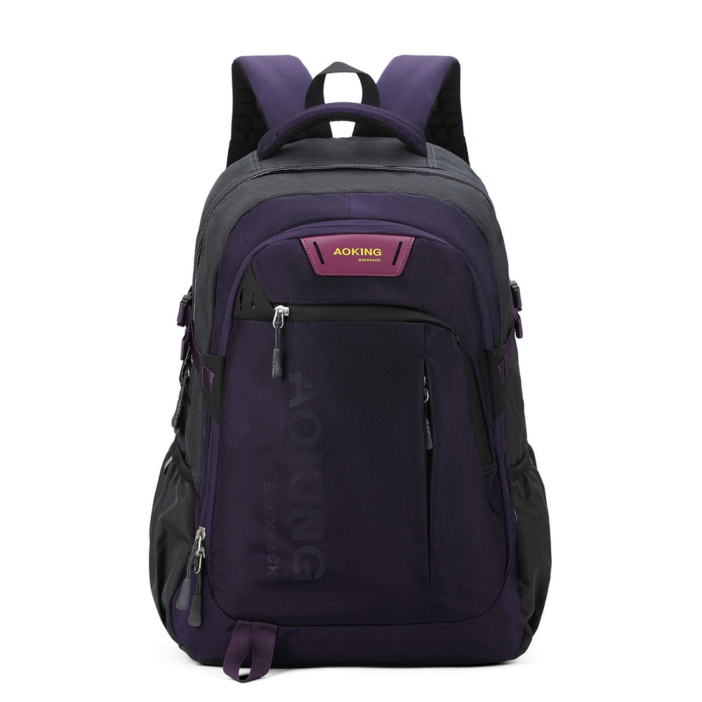 Zaino unisex Textile | Aoking | SN57605-10A-BLACK_D-PURPLE