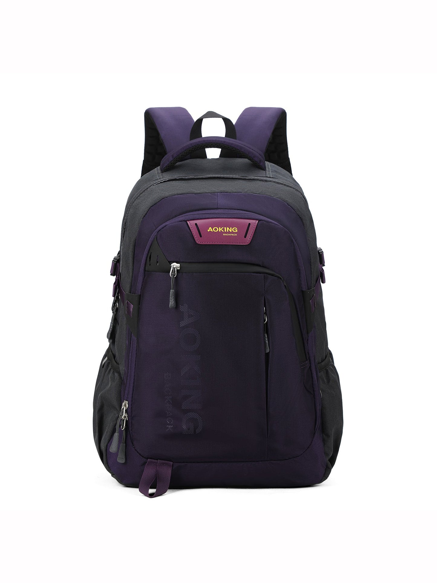 Zaino unisex Textile | Aoking | SN57605-10A-BLACK_D-PURPLE
