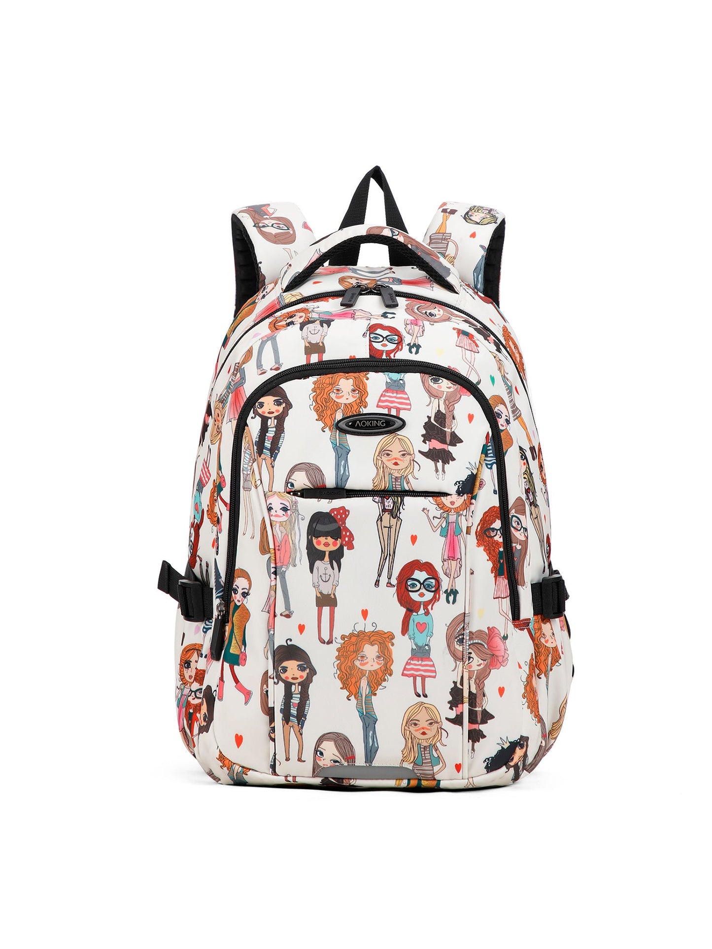 Zaino unisex Textile | Aoking | GN62070B-WHITE_GIRL